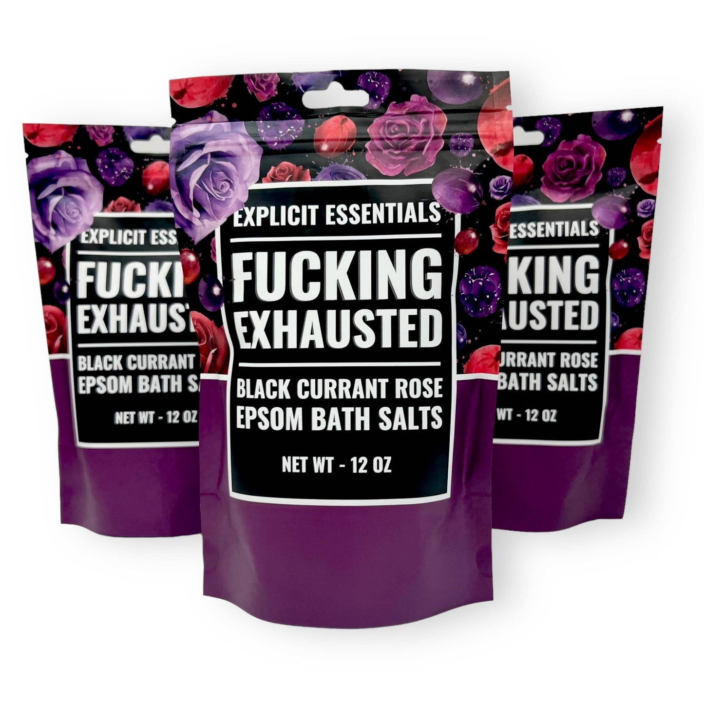 F*cking Exhausted Epsom Bath Salts 12oz Bag