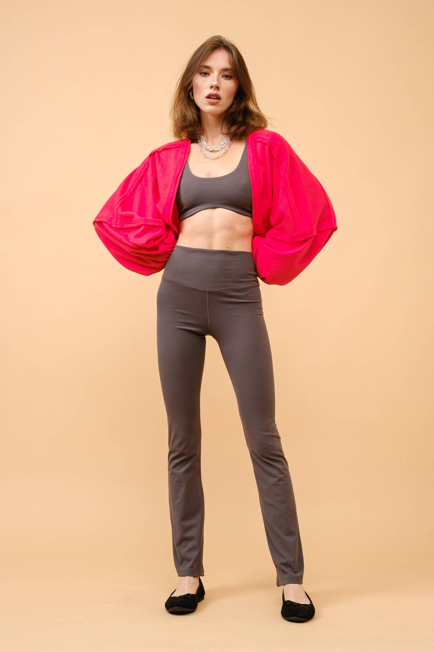 FRENCH TERRY BOLERO JACKET
