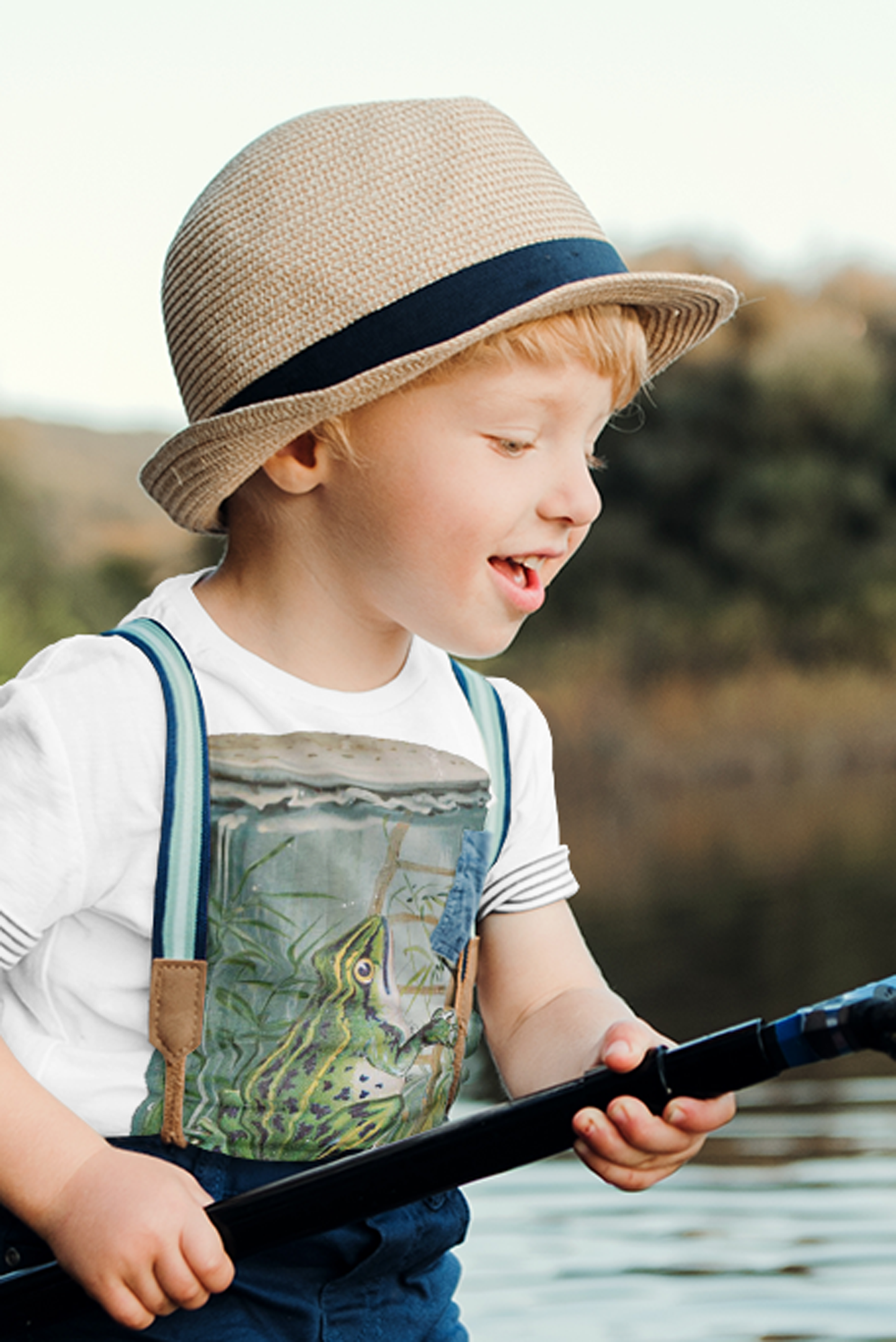 Frog in Jar Organic Children's Shirt
