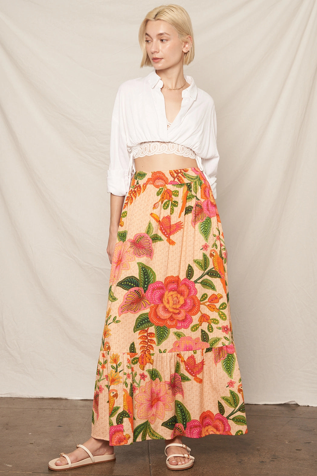 Floral Maxi Skirt