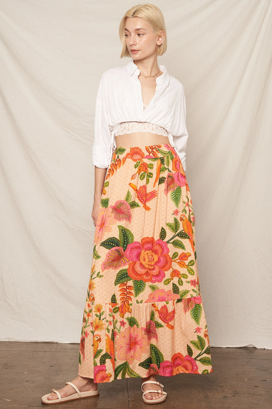 Floral Maxi Skirt