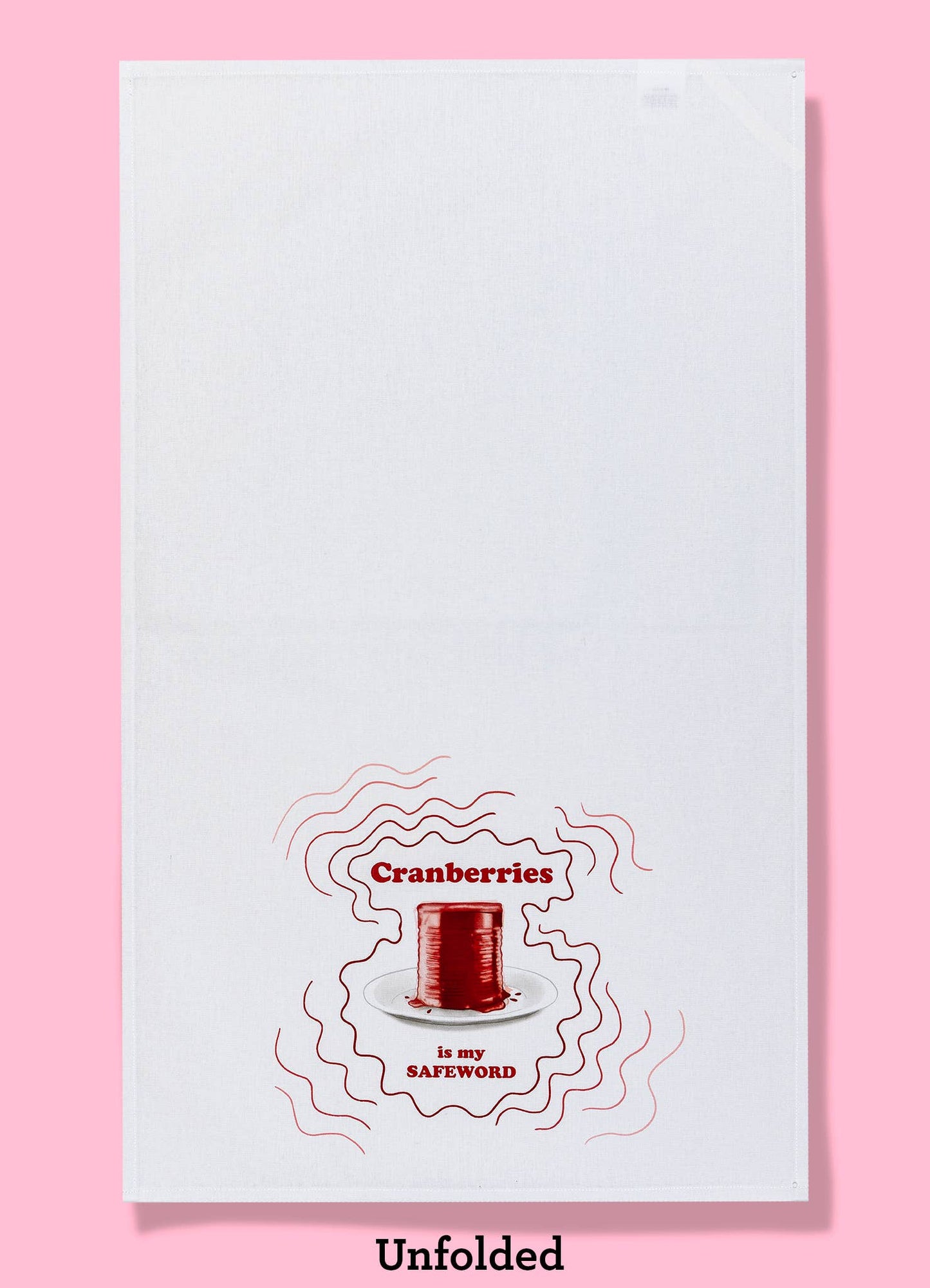 Cranberries Are My Safeword kitchen towel | Thanksgiving