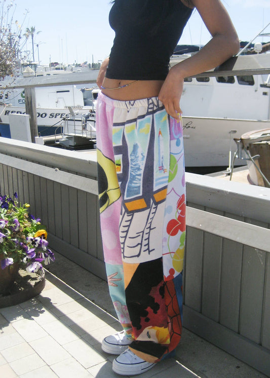Cartoon BeachTowel Pieced Pant