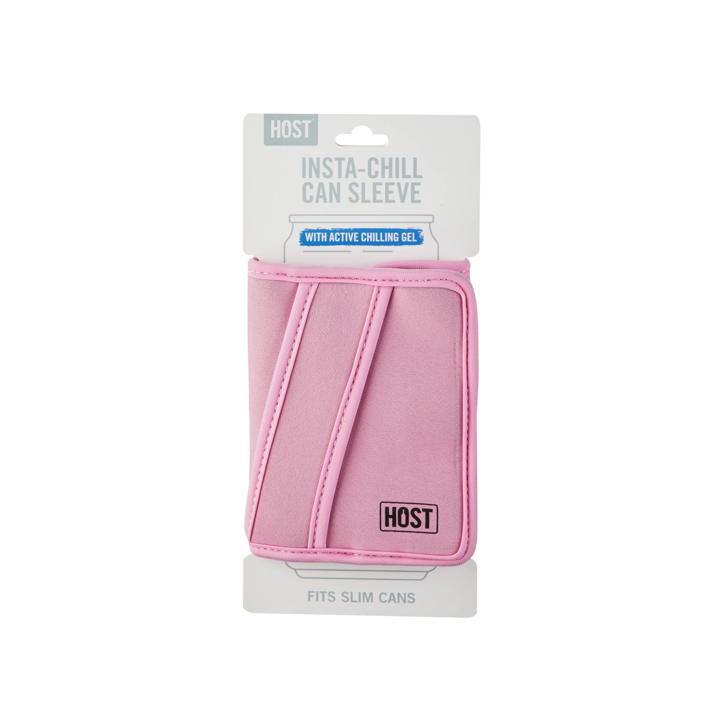 Insta-Chill Sleeve w/ Active Cooling Gel - Slim Cans - Pink
