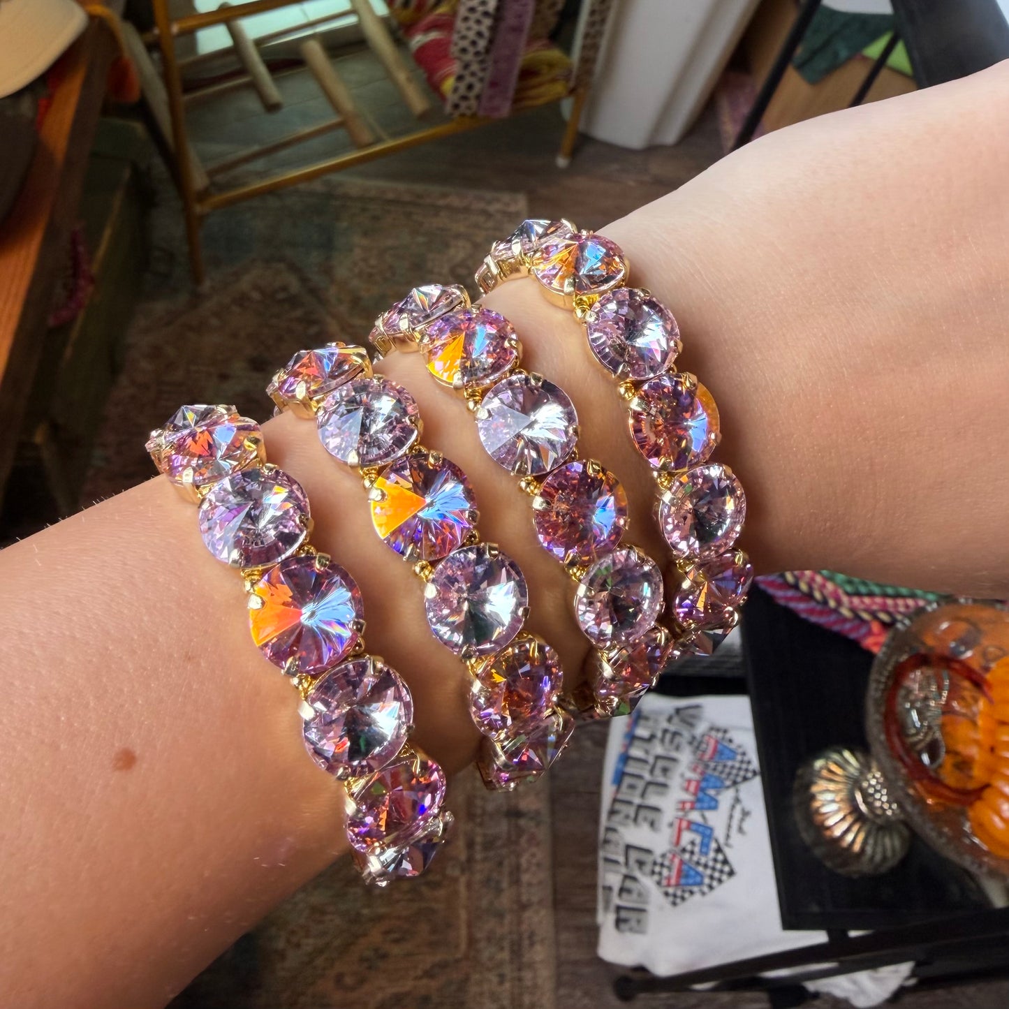 Purple Sunlight Stretch Bracelet