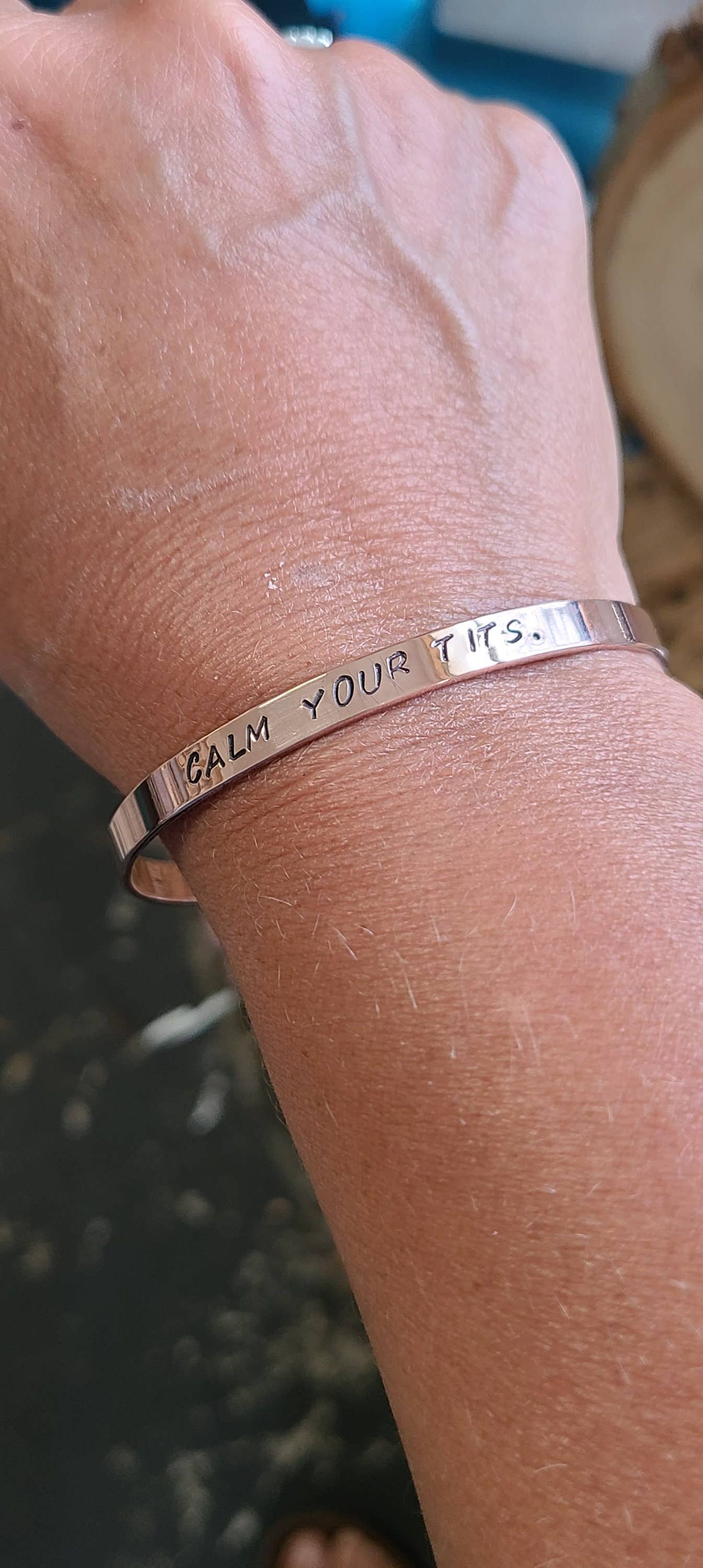 Calm Your Tits - Copper Bracelet