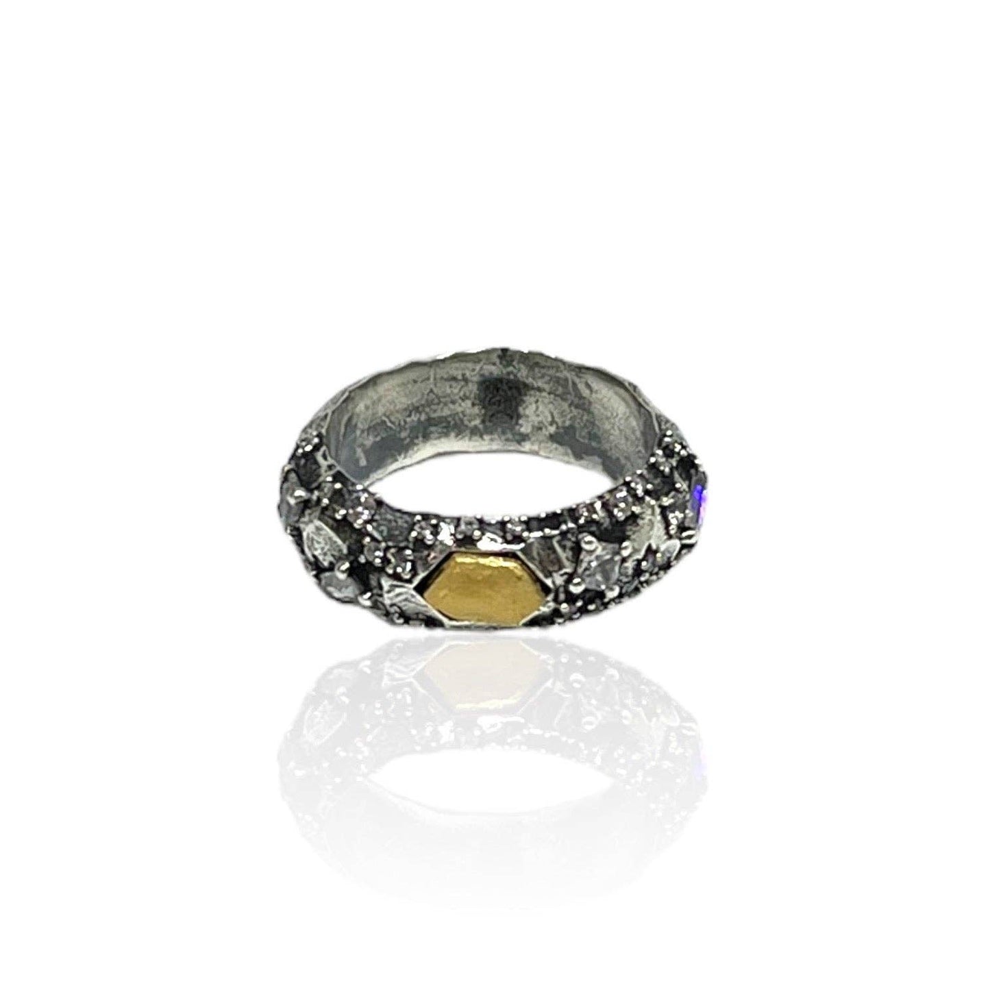 VINTAGE SILVER VESTA RING
