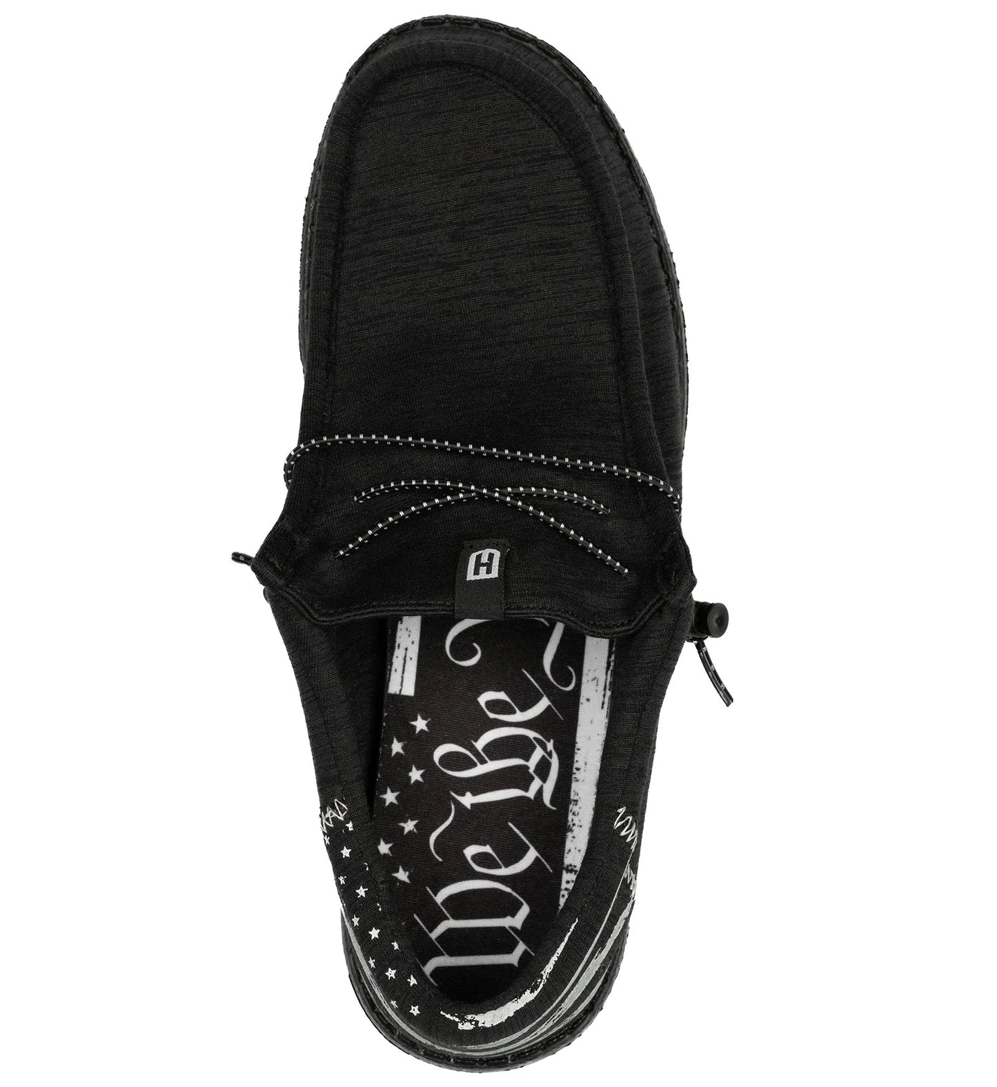 Howitzer Black American Flag Slip-on Shoes