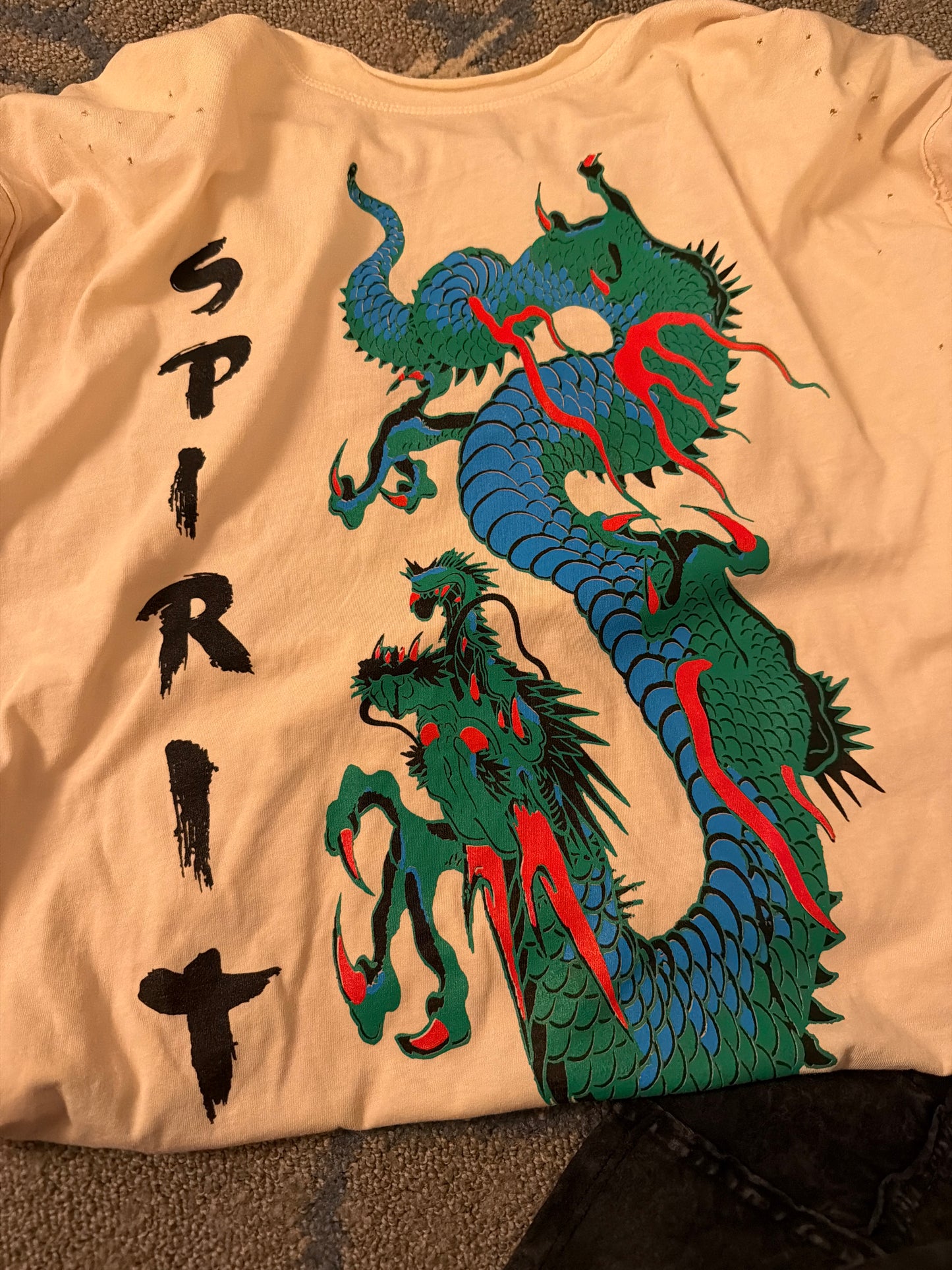 Beige Dragon T-shirt