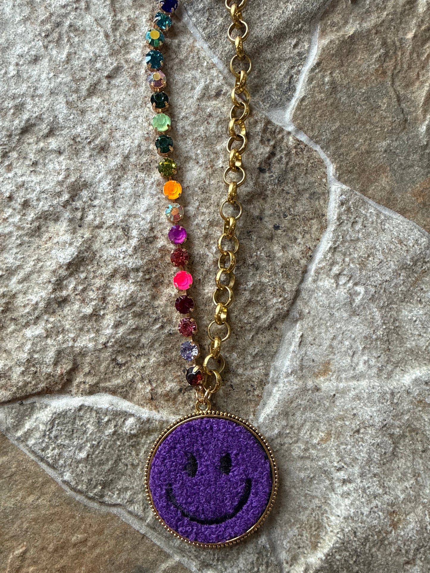 Dark Purple Smile Necklace