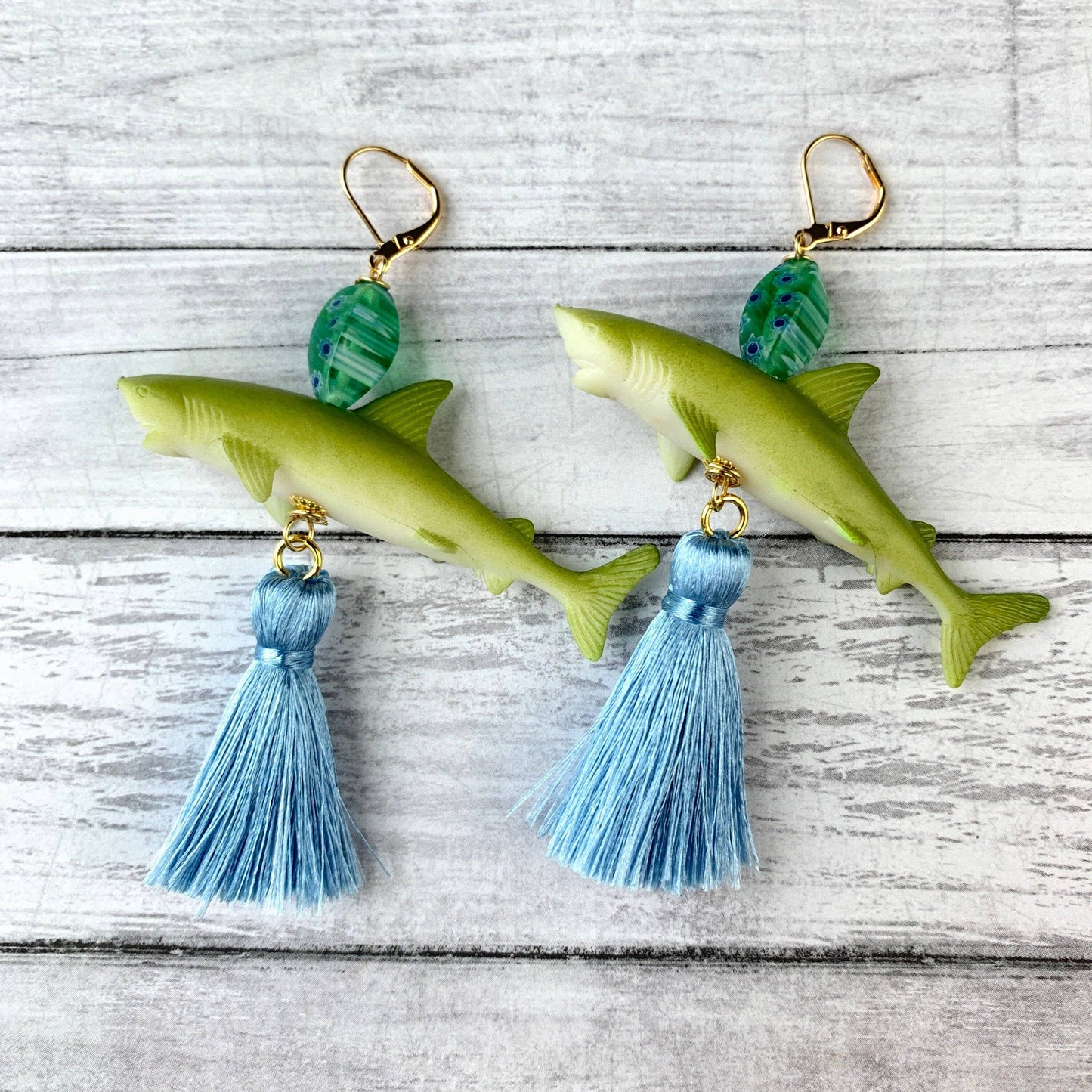 Coastal Waters Shark Earrings