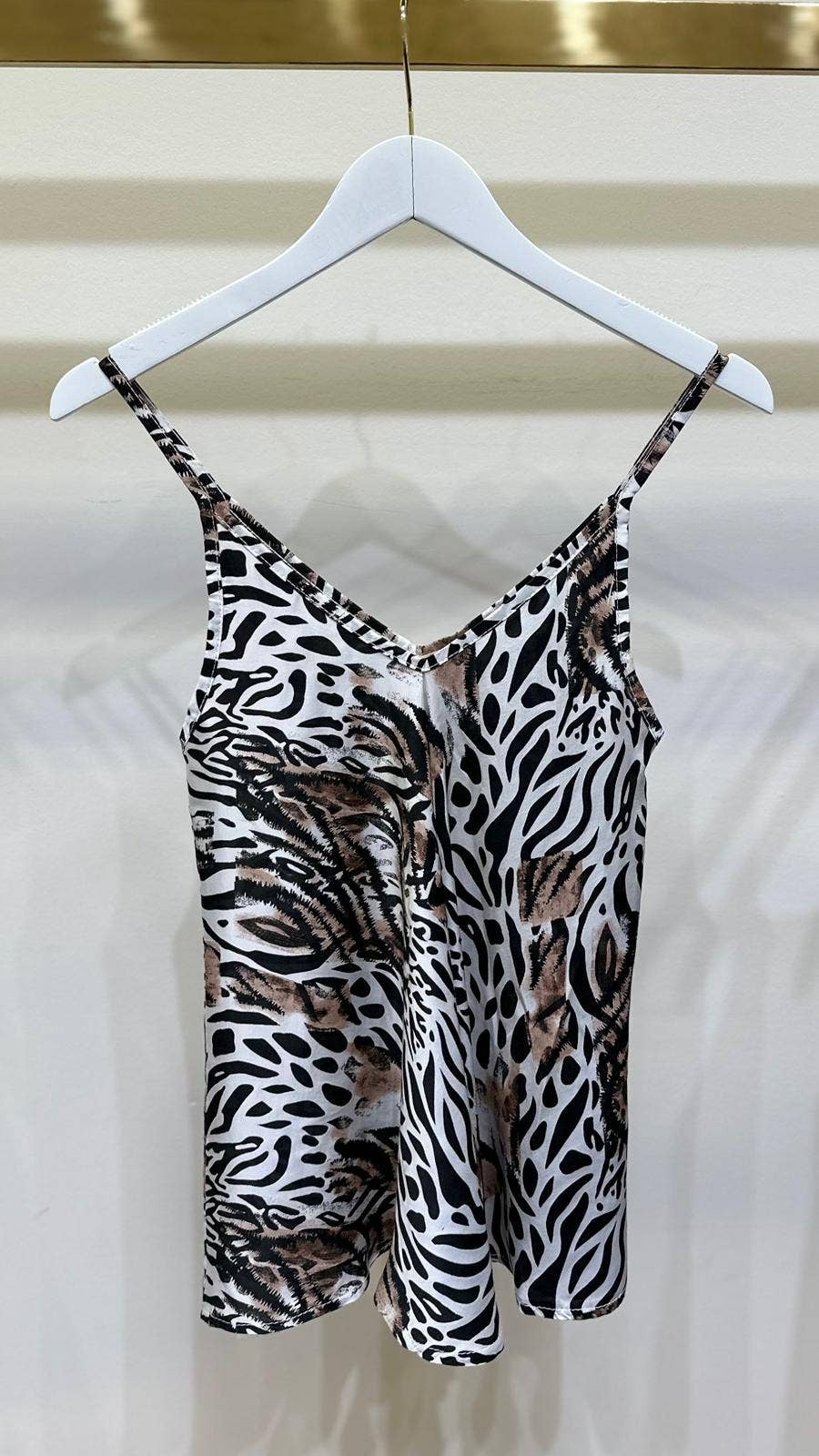 ZEBRA PATCH PRINT TANK TOP