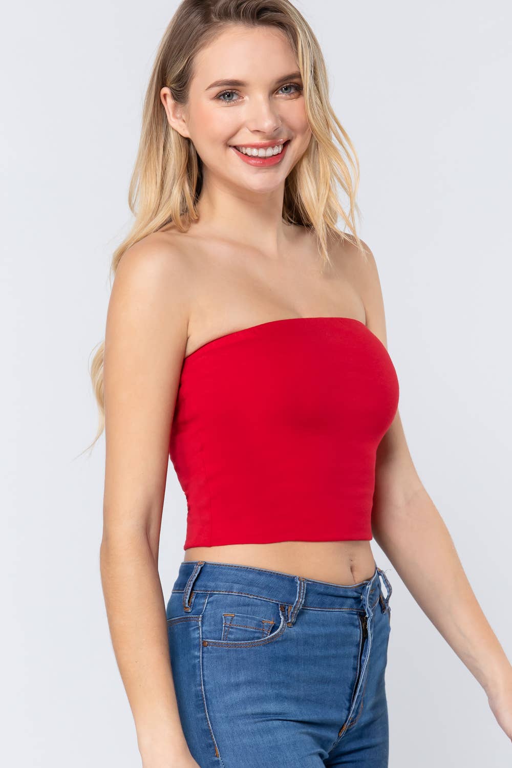 Crop Tube Cotton Jersey Top