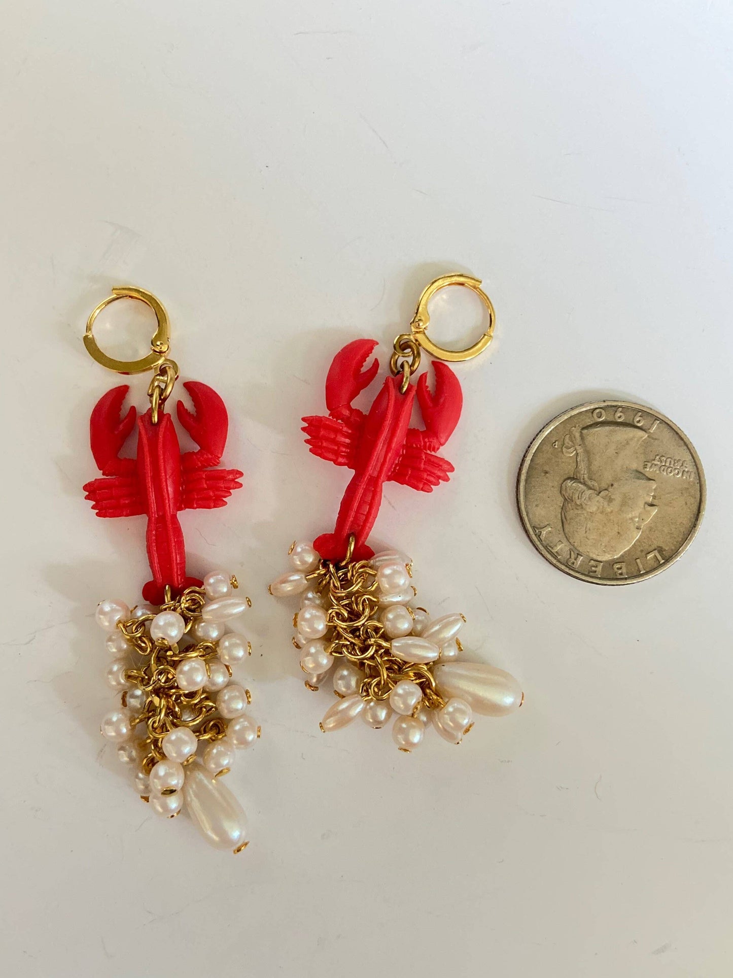 Tiny Lobster Earrings