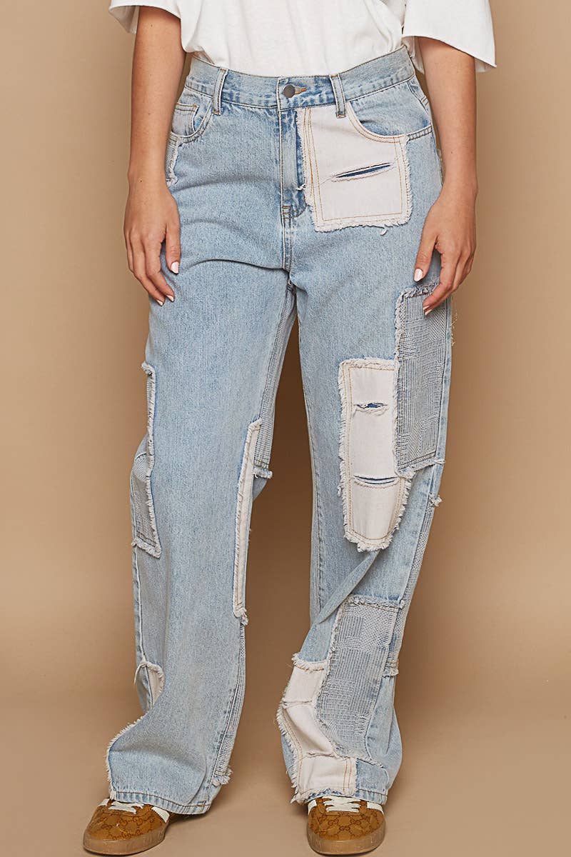 Patch detailed denim Jeans