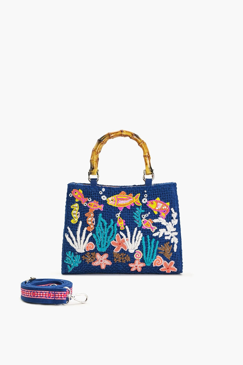 Under The Sea Navy Tote Bag
