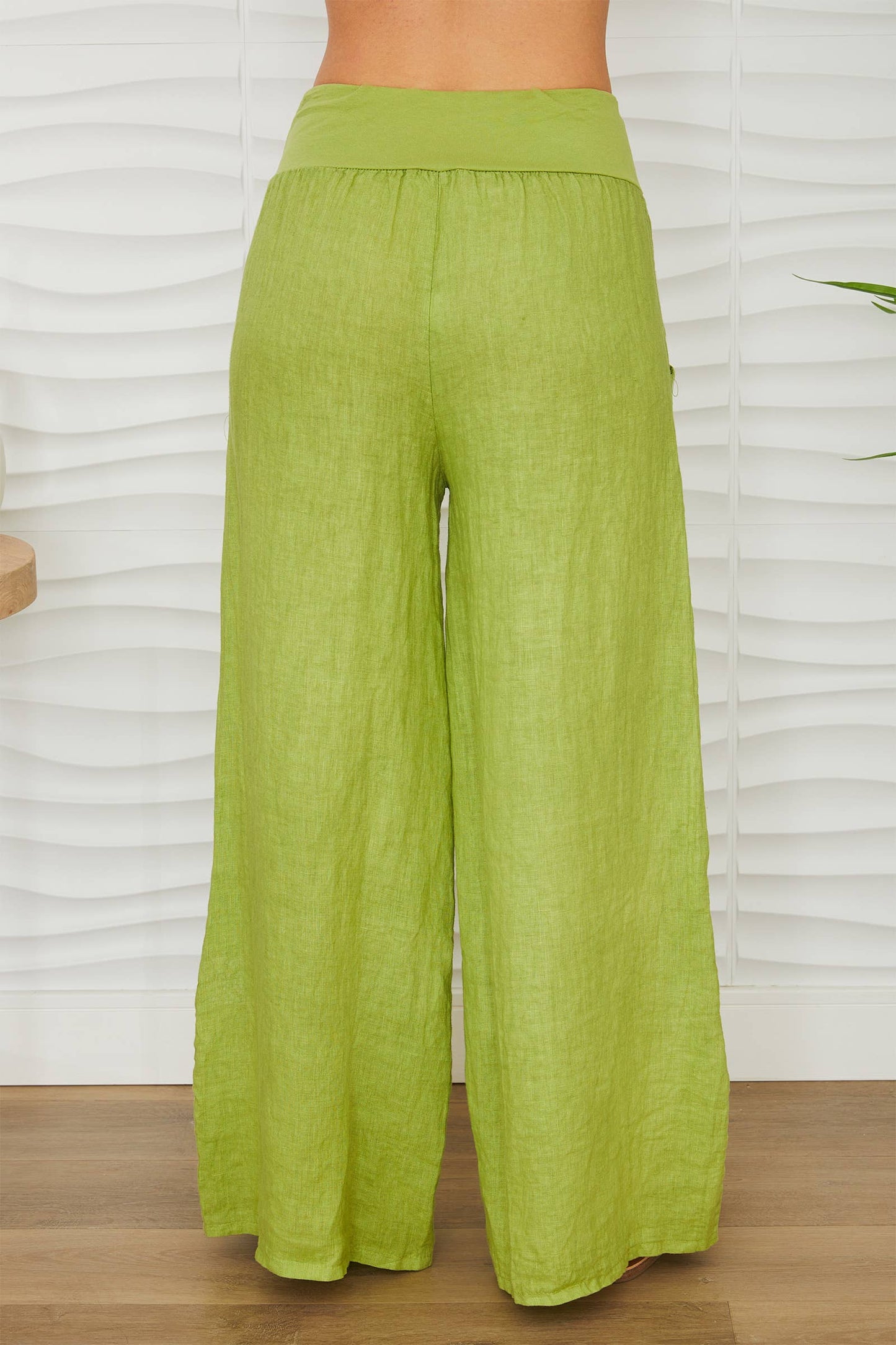 Avocado Green Linen Set