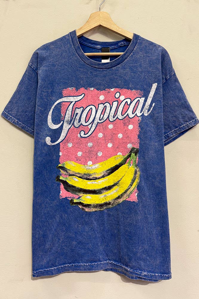 Tropical Polkadot Mineral Blue T-Shirt