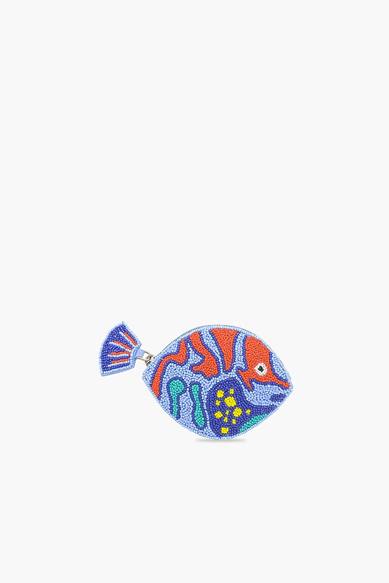 Beaded Fish Coin Pouch
