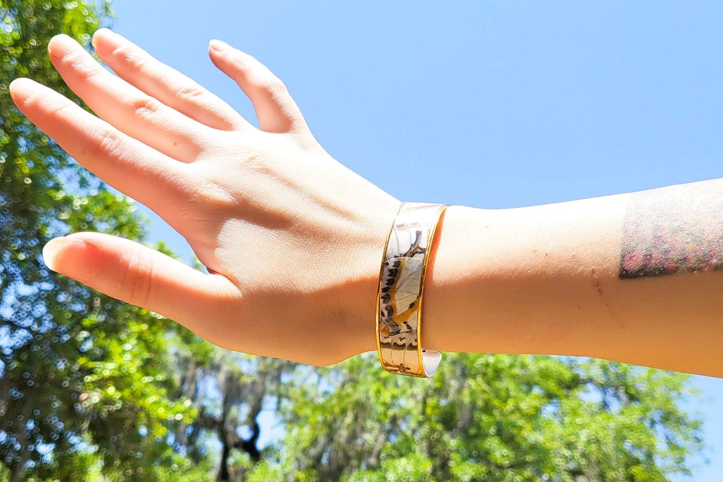 Lilac Butterfly Wing Cuff