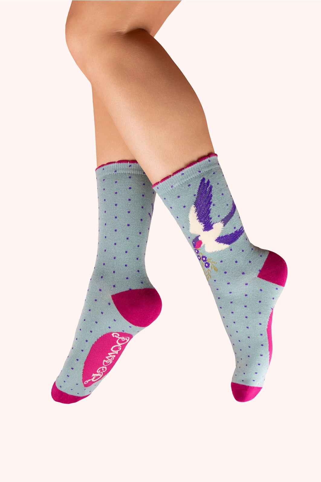 Bamboo Swallow Ankle Socks