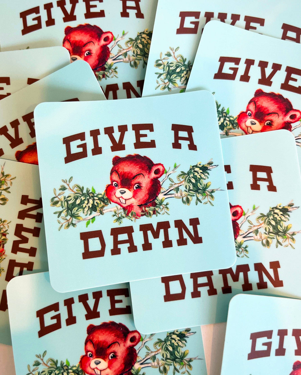 Give A Damn Sticker