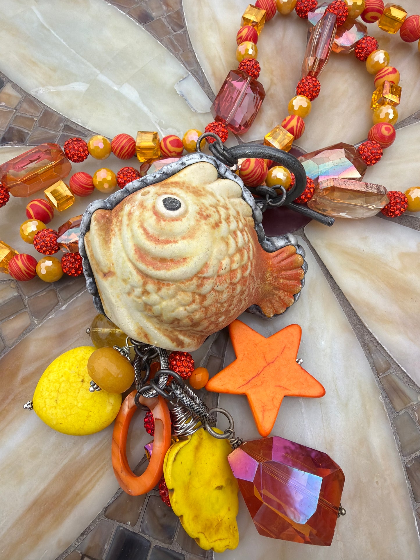 Vintage Goldfish Necklace