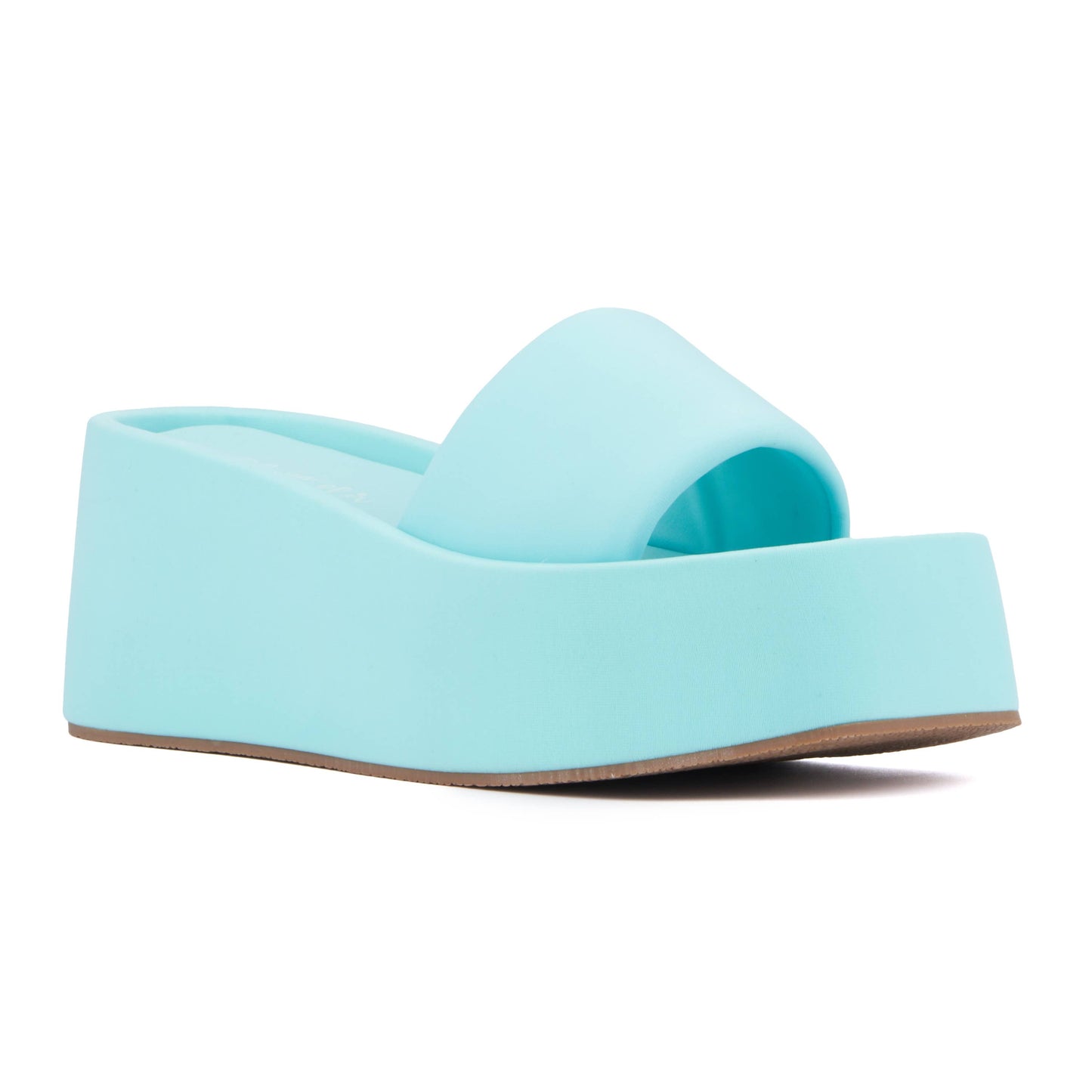 Bright Blue Uproar Wedge Sandal