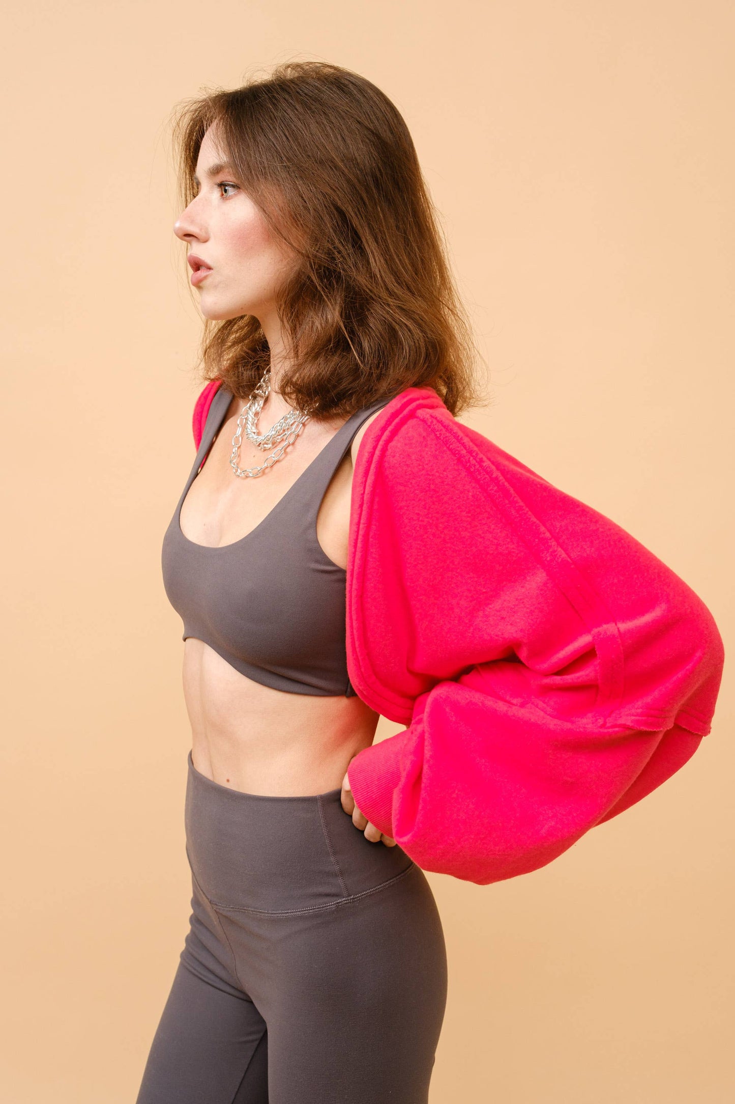 FRENCH TERRY BOLERO JACKET