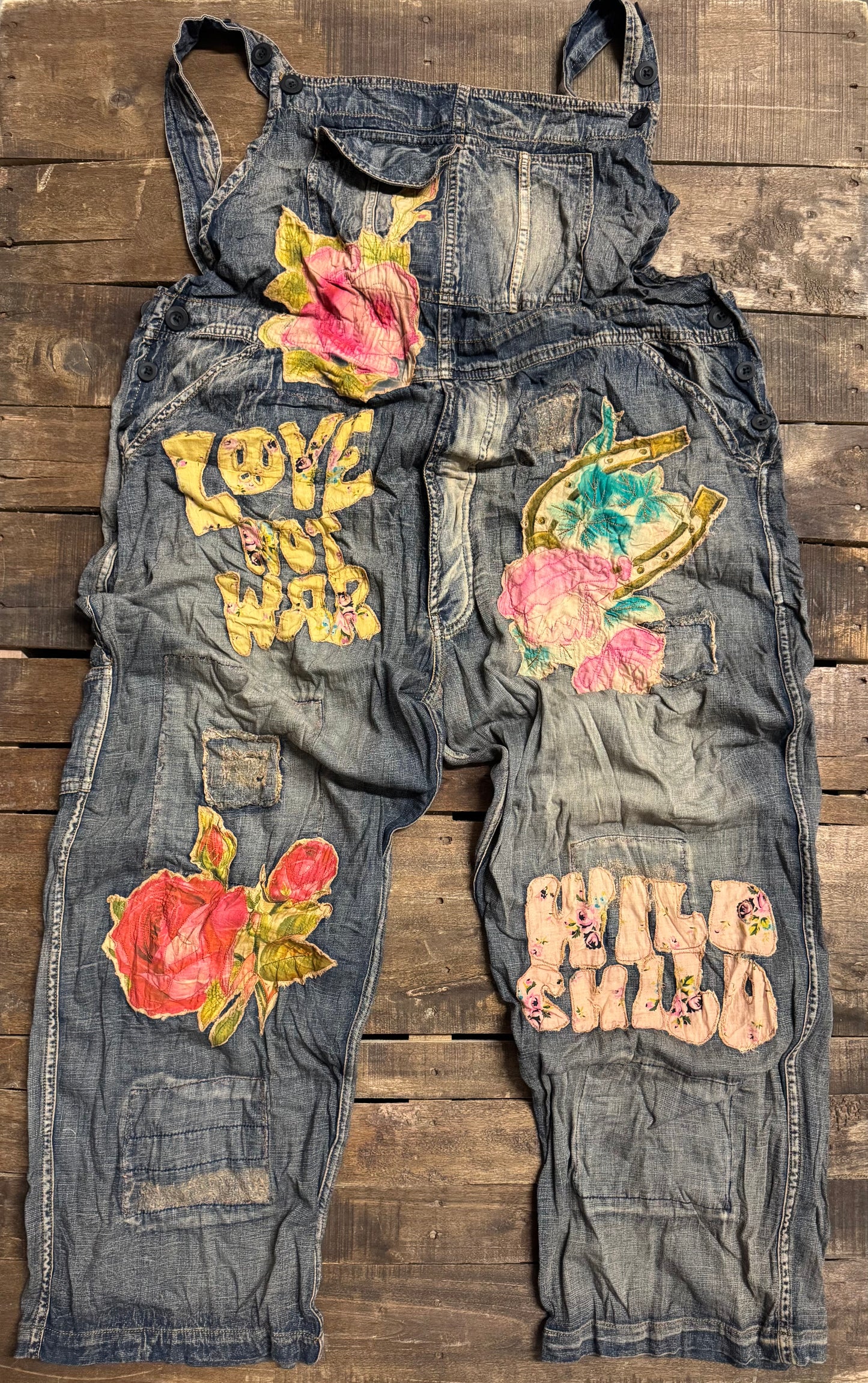 LOVE NOT WAR OVERALLS
