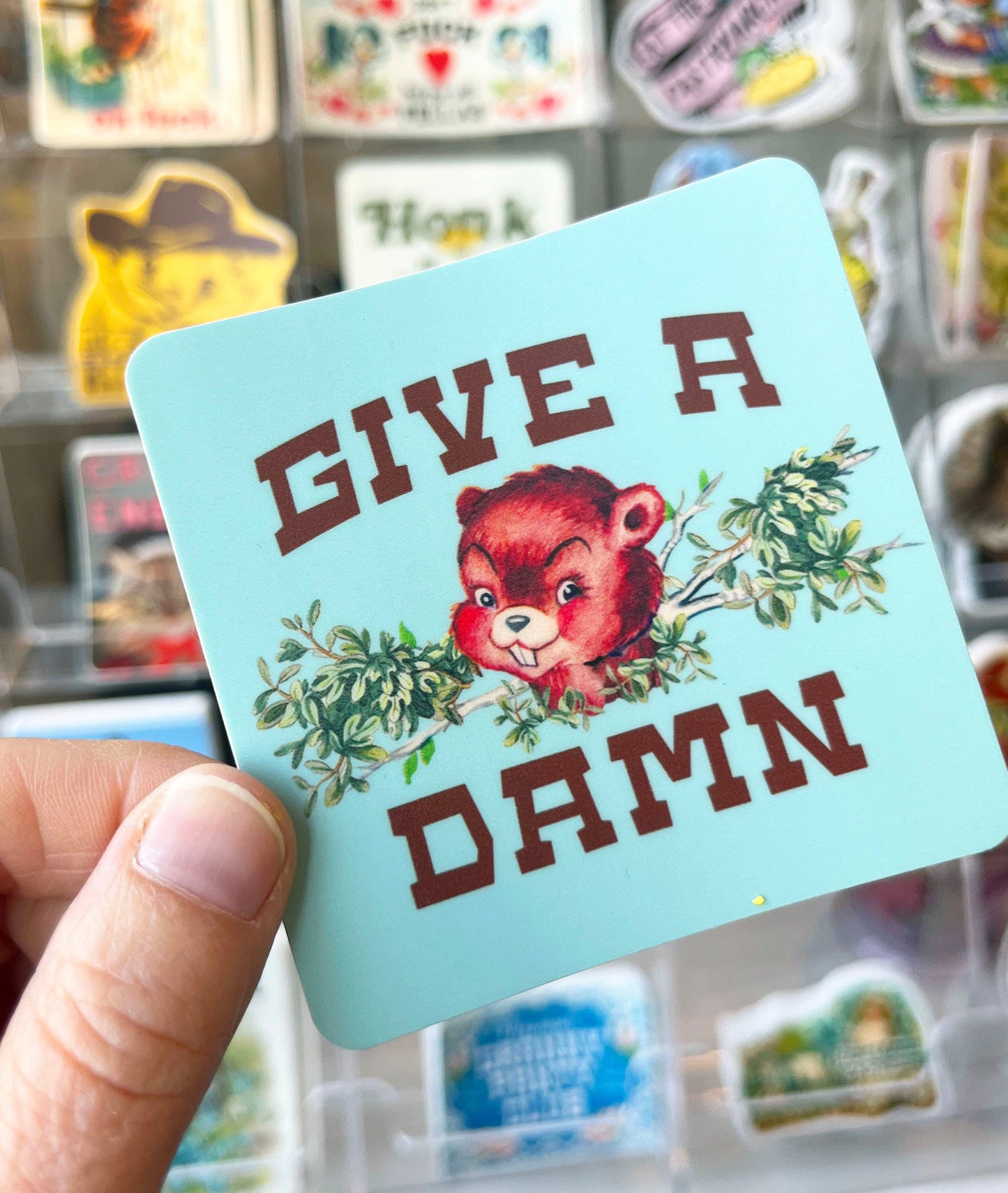 Give A Damn Sticker