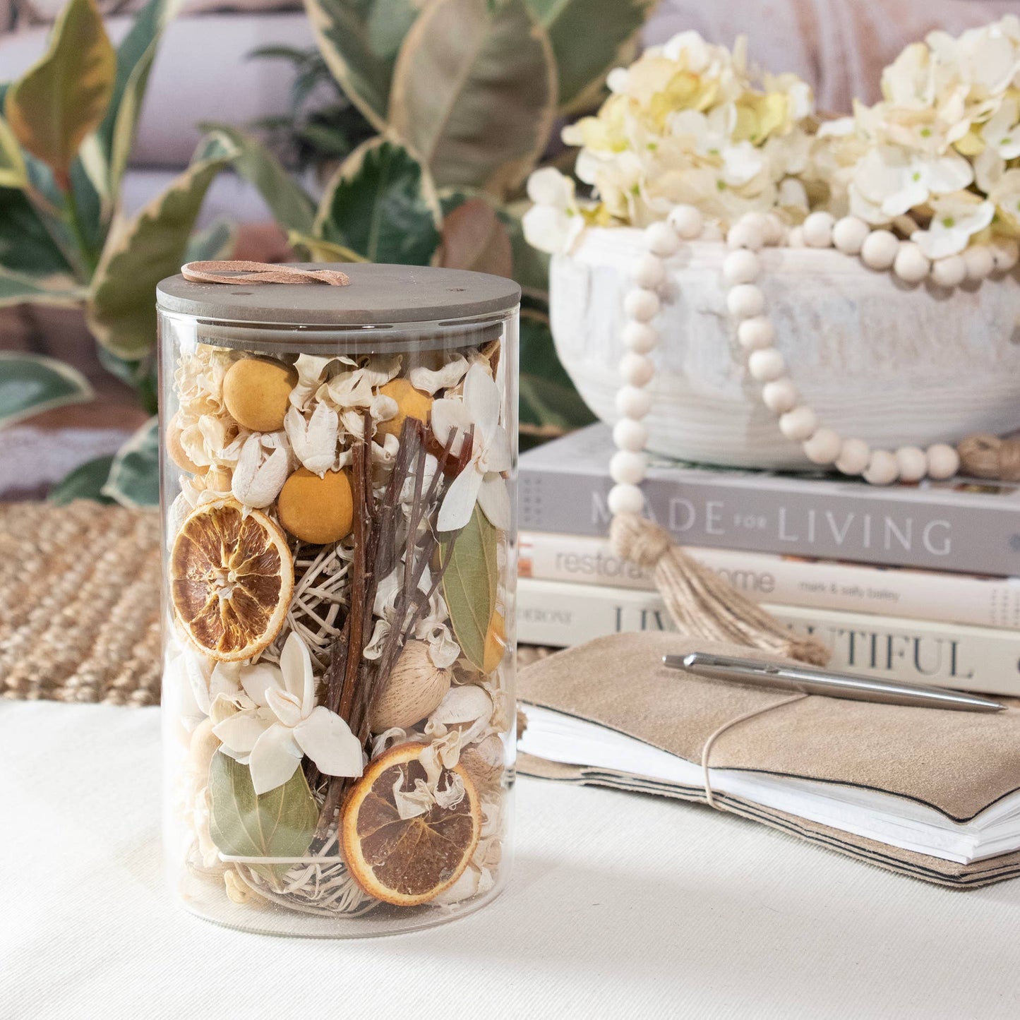 Lemon Zest & Thyme Potpourri Jar