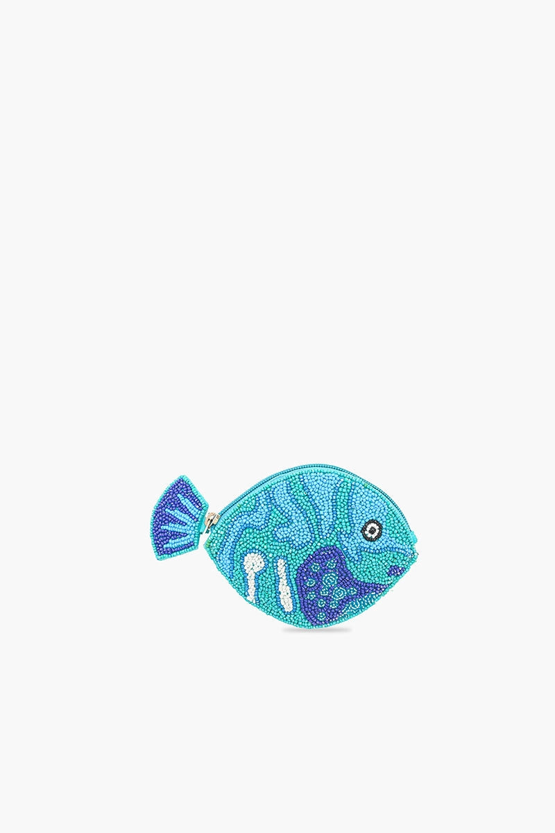 Beaded Fish Coin Pouch