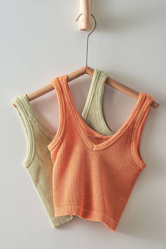 Green Khaki Tank Top