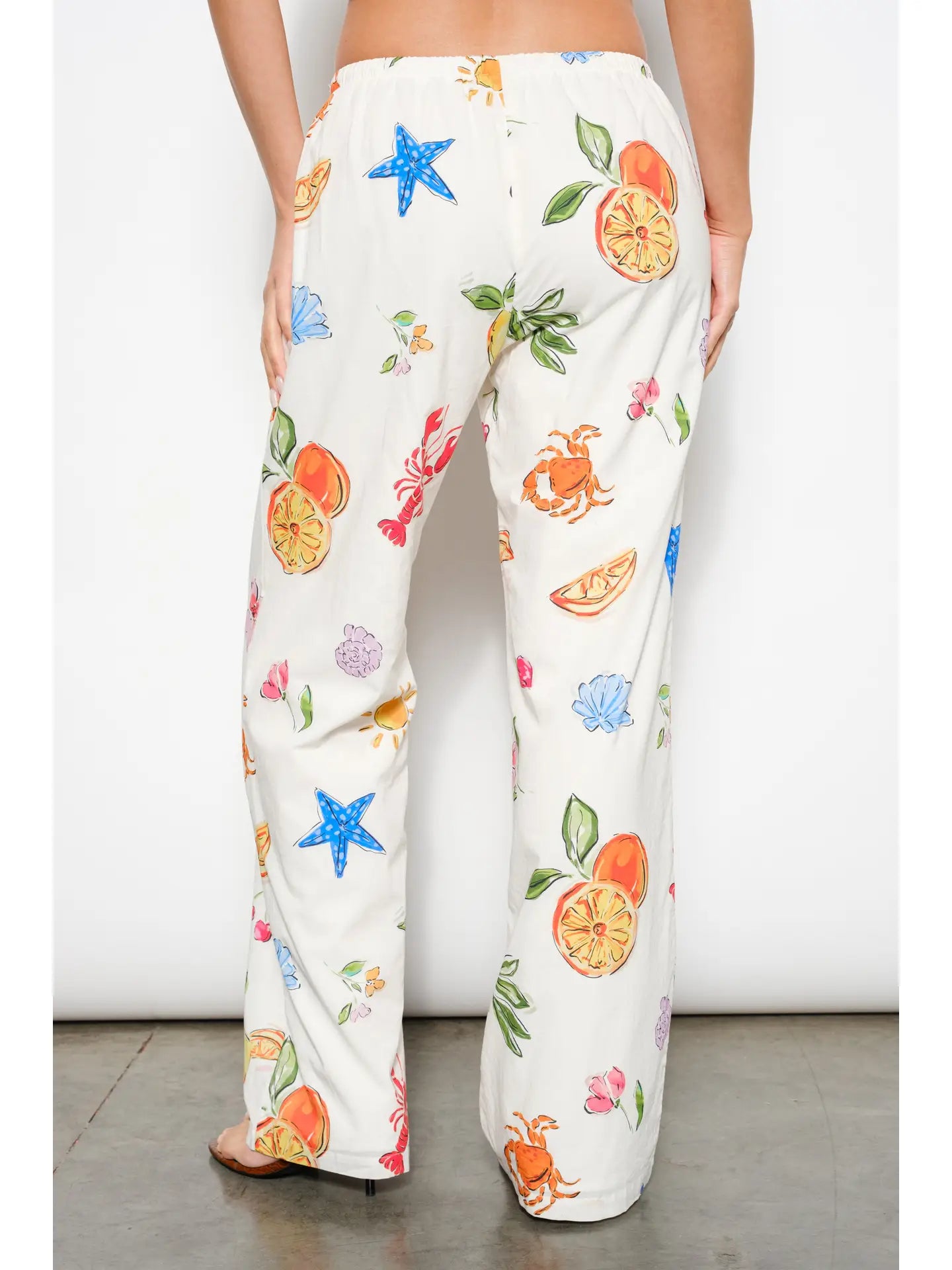 White Summer Print Colorful Outfit
