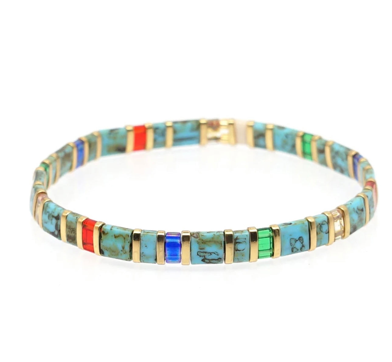 Gemstone Rainbow Bracelet