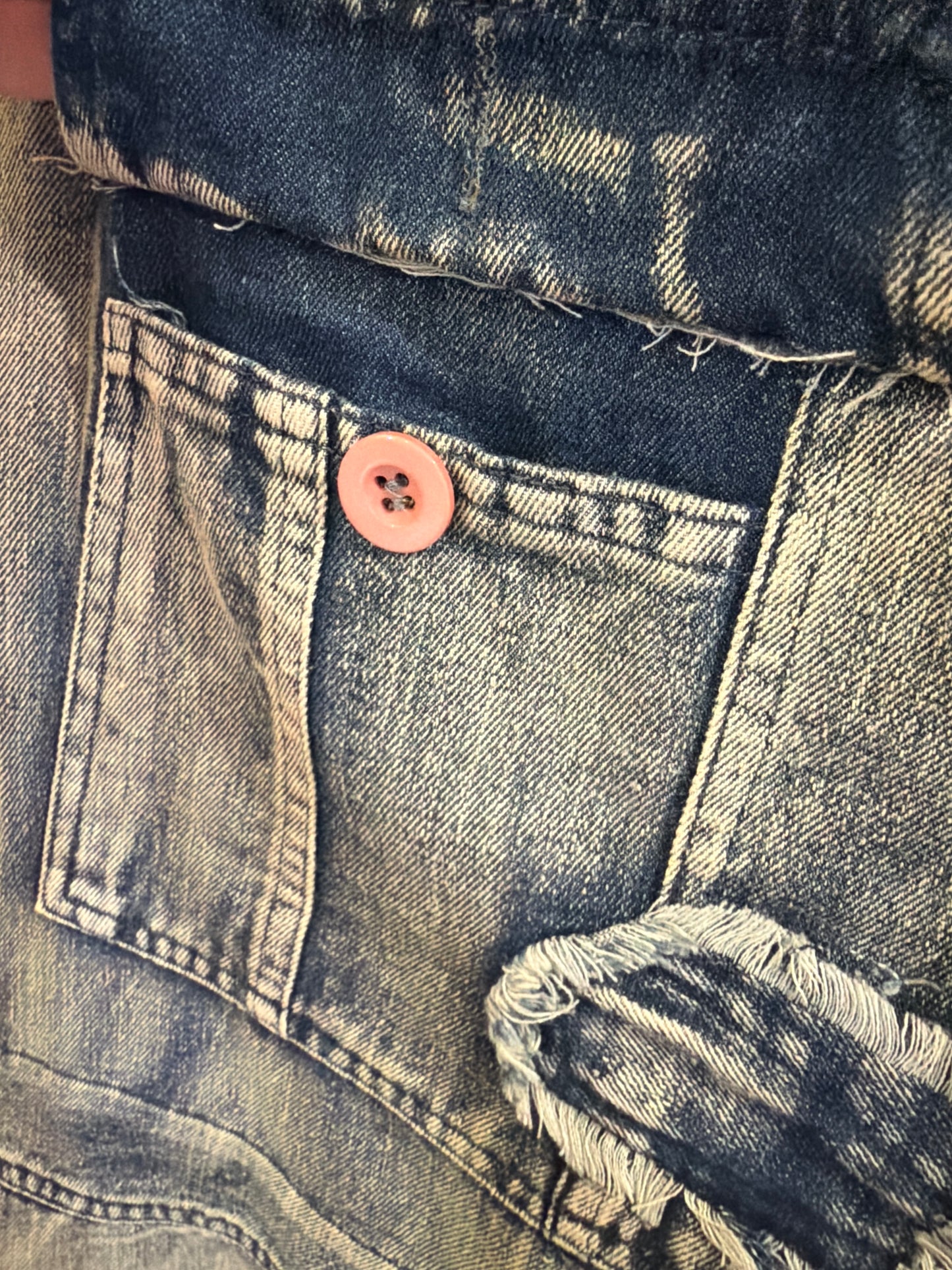 Flower Power Patchwork Denim Overalls