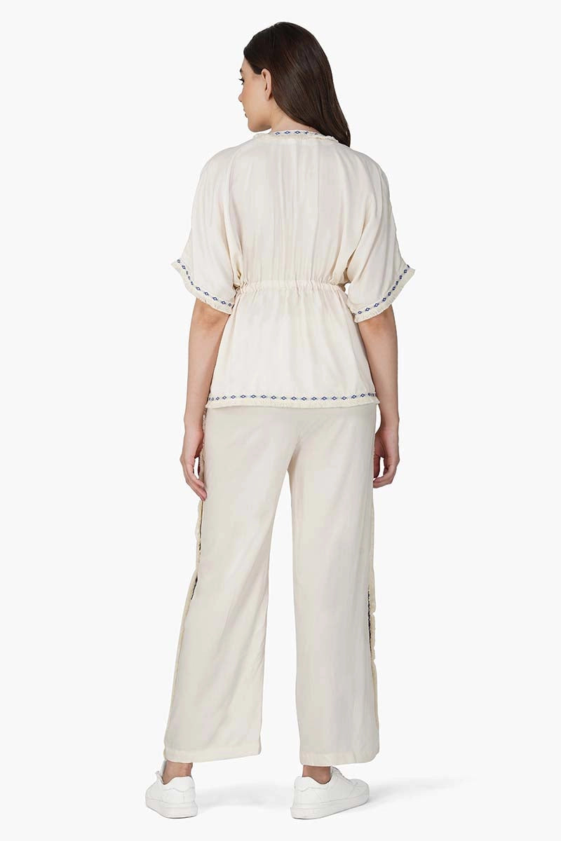 Palm Tree Beige Outfit Shirt and Pants