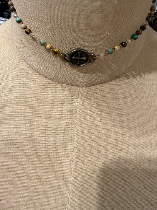 Mixed Beaded Choker