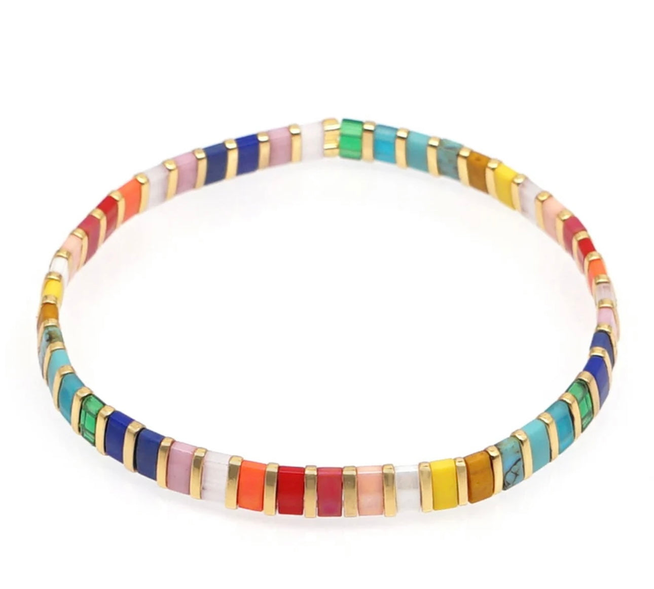 Gemstone Rainbow Bracelet
