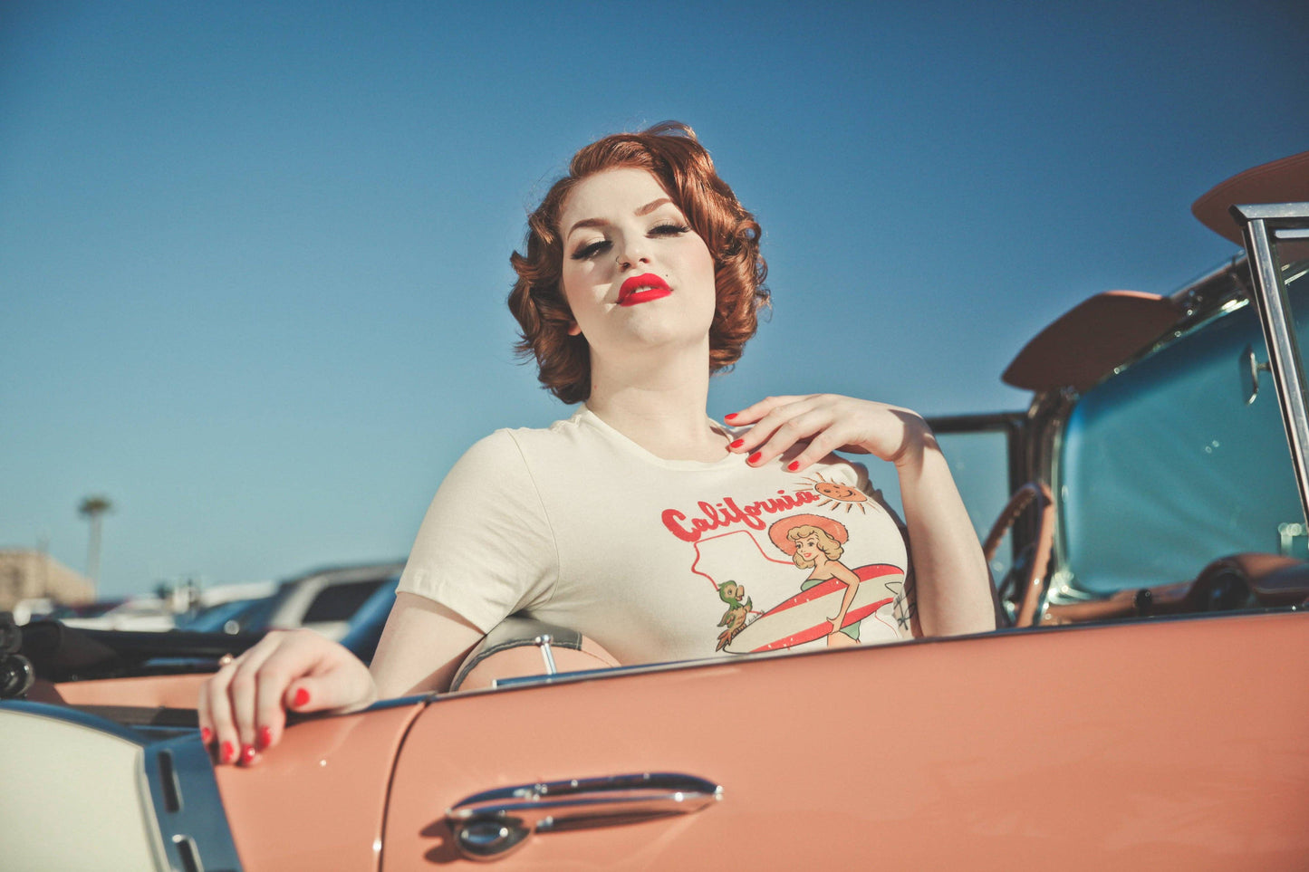 California Fitted Tee in Ivory