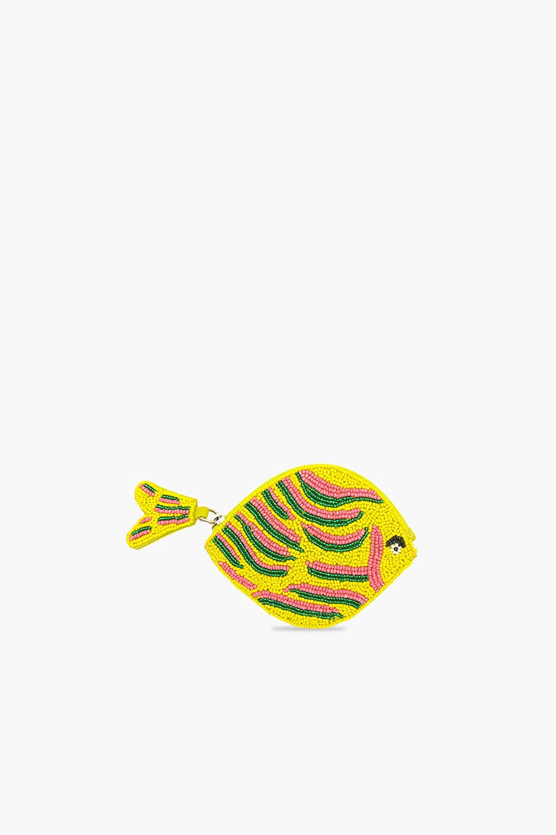 Beaded Fish Coin Pouch