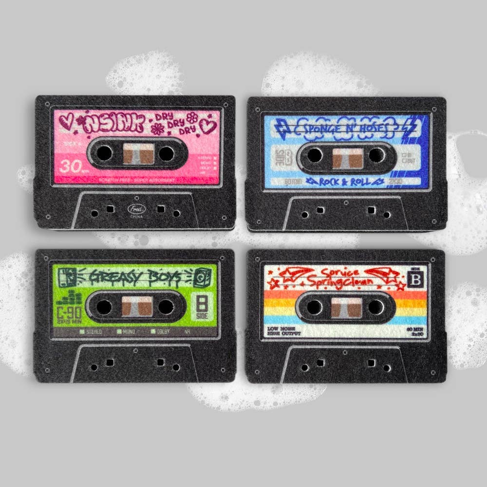 Sponge box set of 4 Mix Tapes