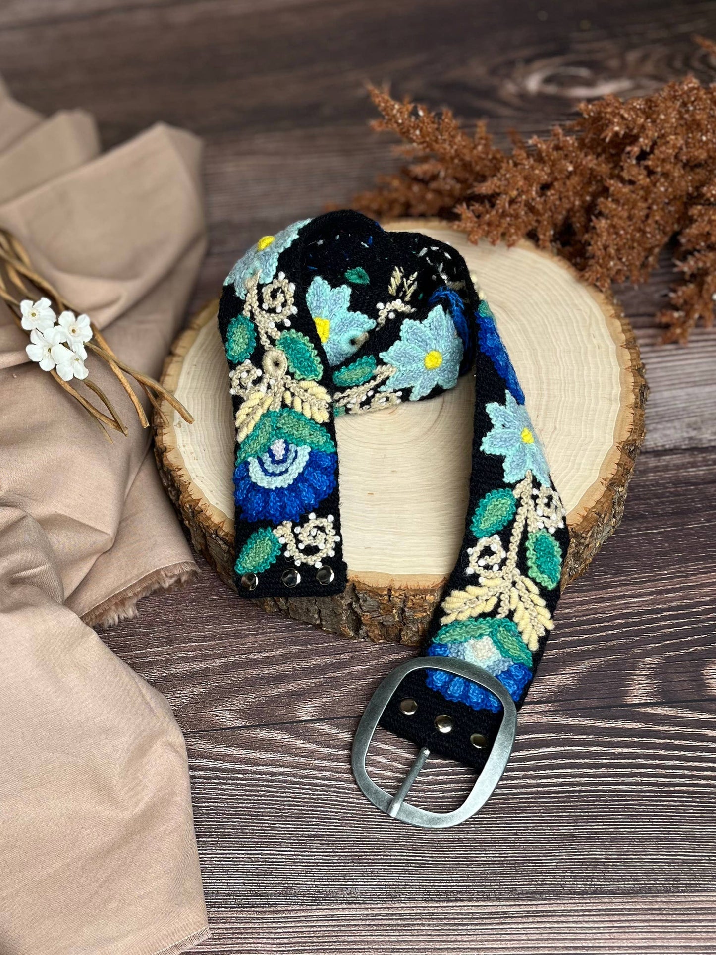 Anabel Wide Embroidered Belt