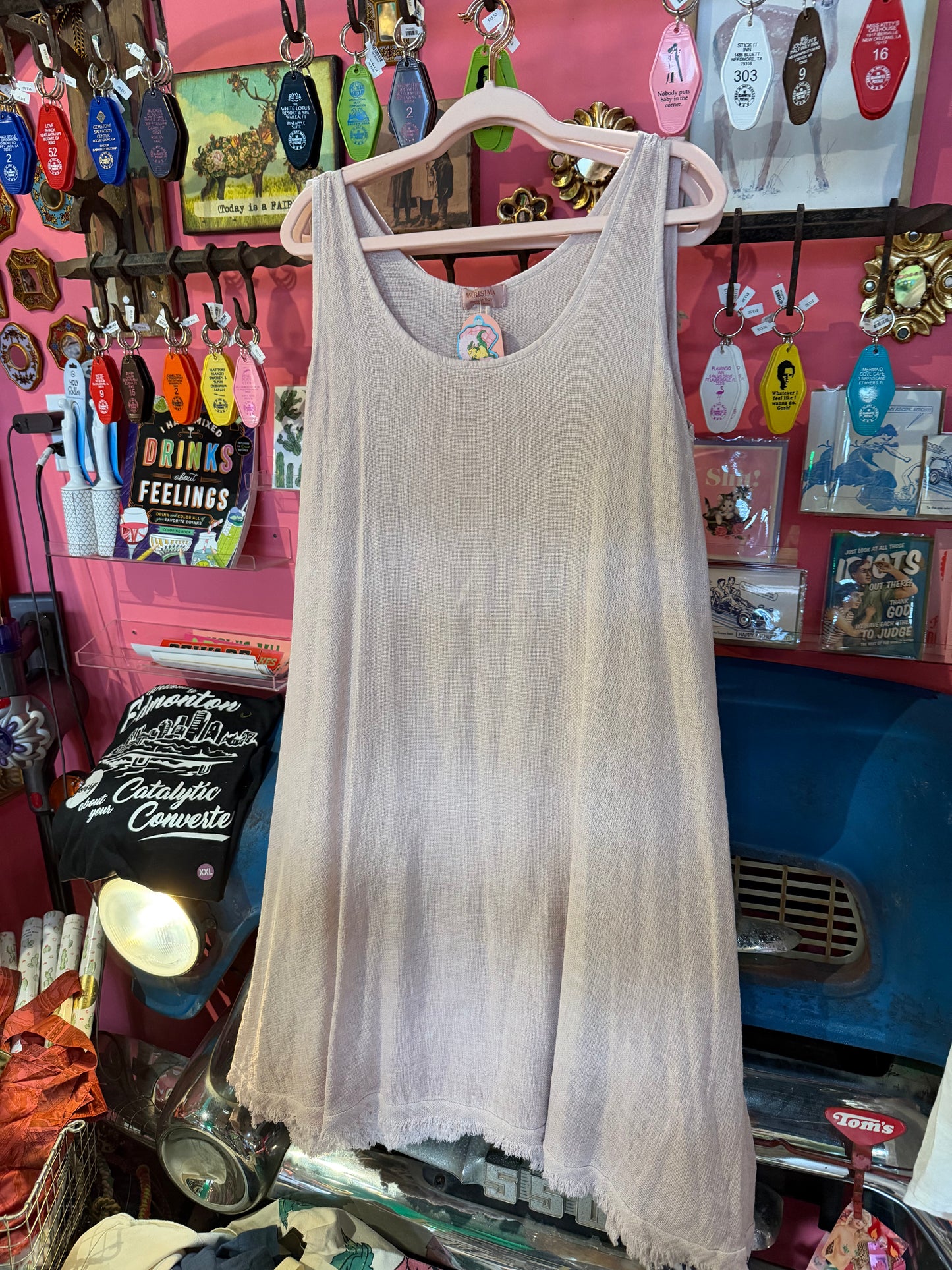Pink Blush Cotton Gauze Dress