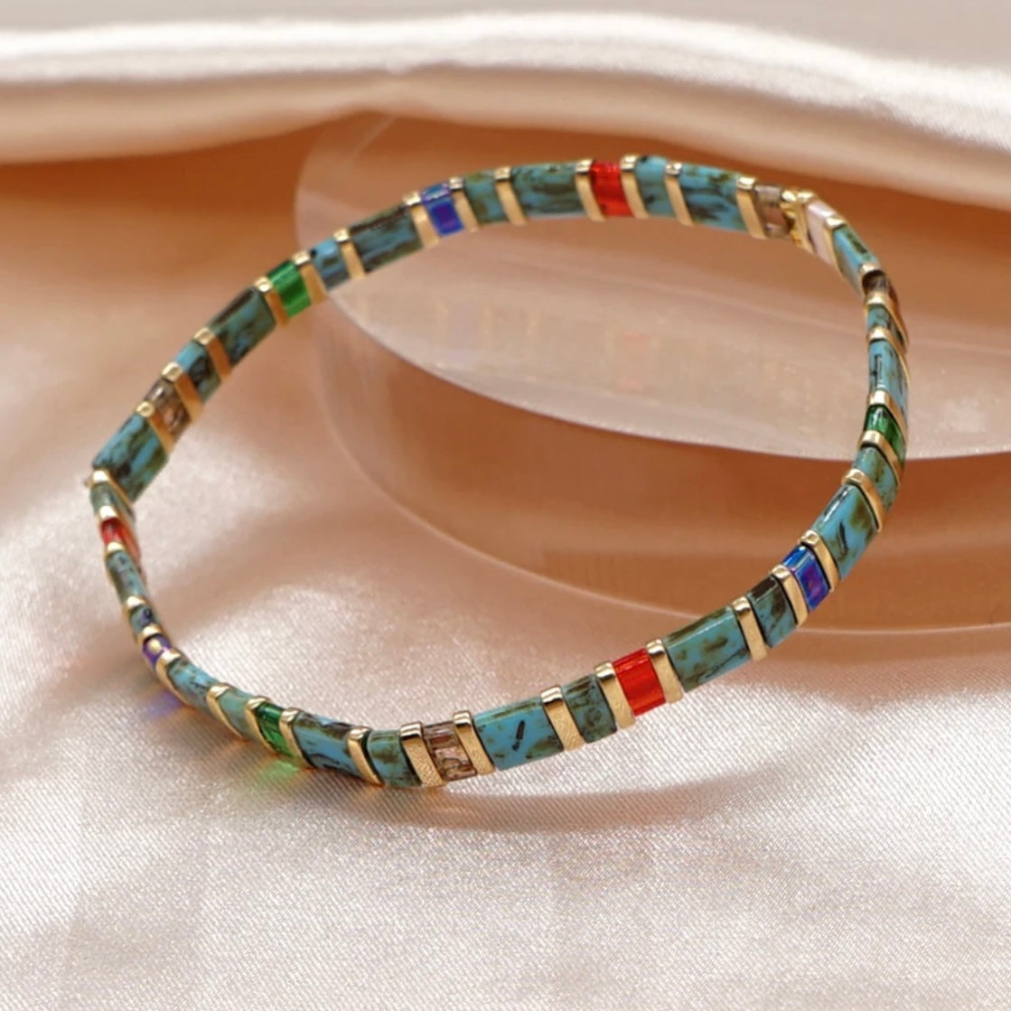 Gemstone Rainbow Bracelet
