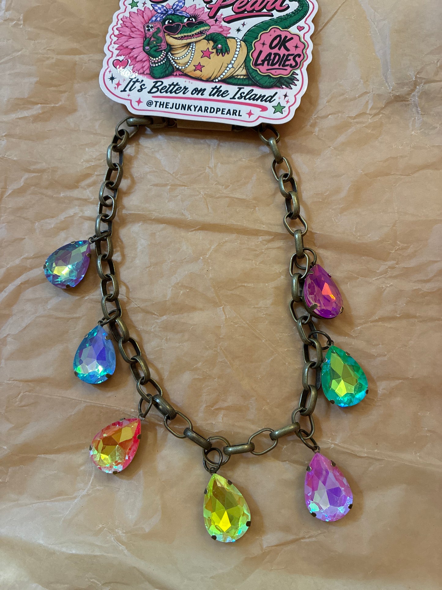 Multi Color Stone Necklace