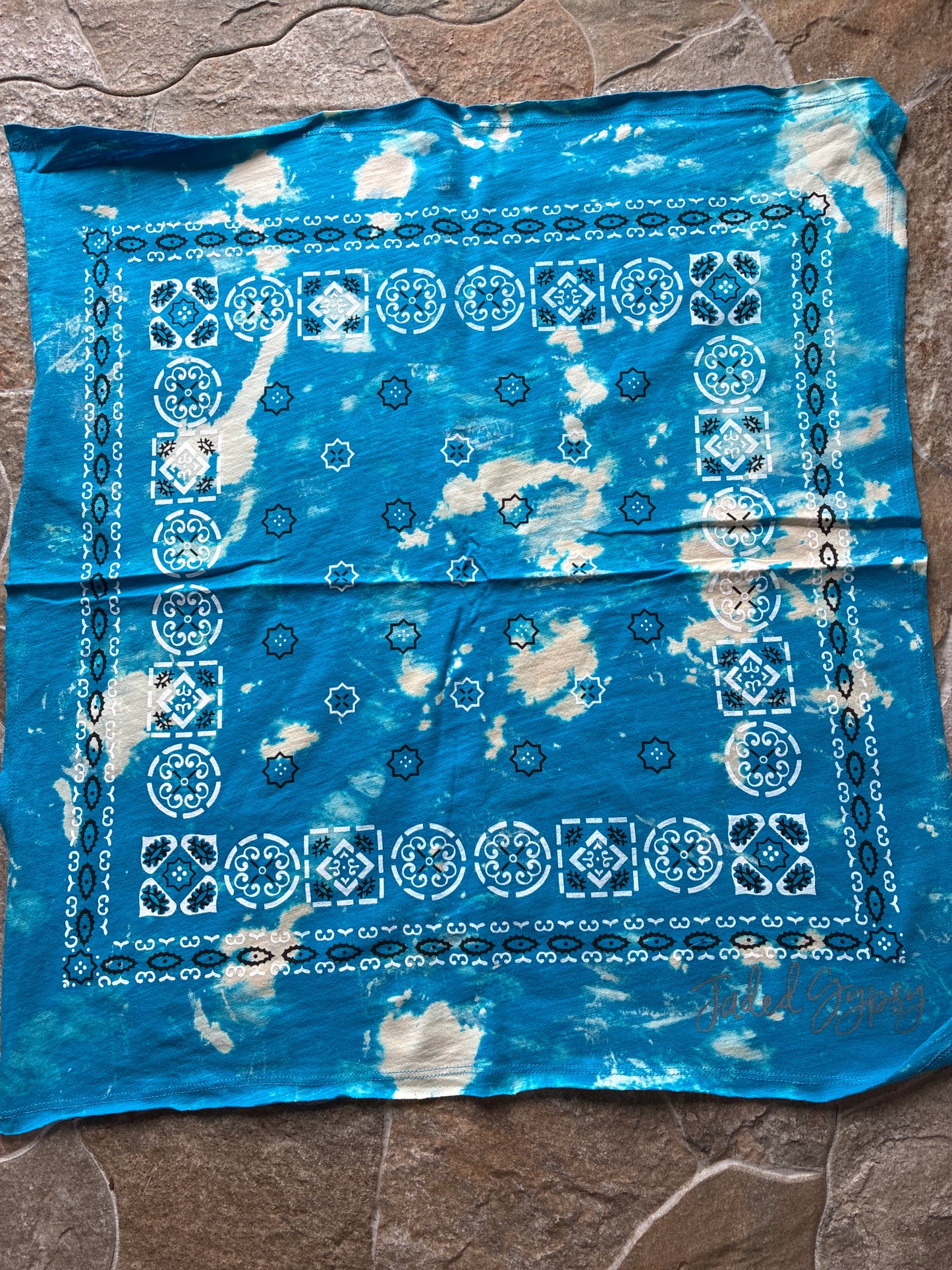Turquoise T-Shirt Bandanna