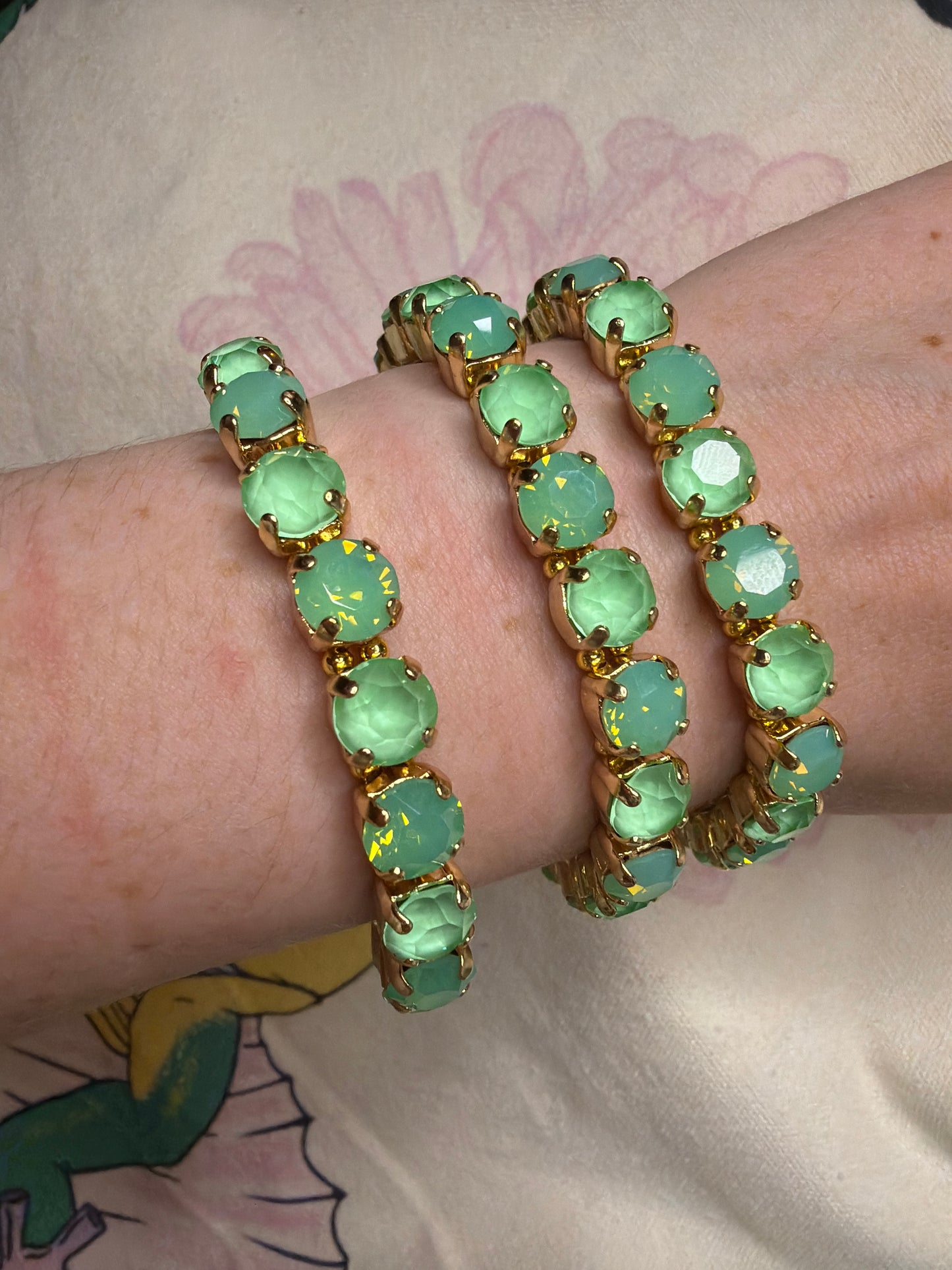 Teal Ocean Stretch Bracelet