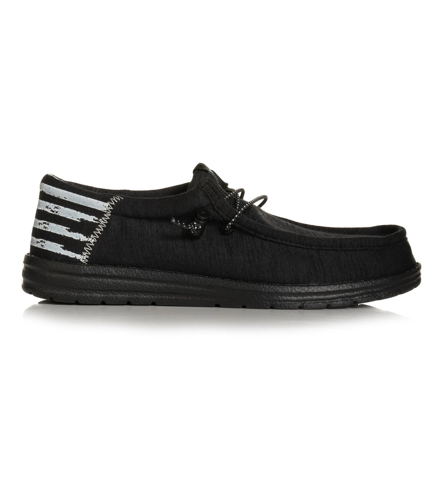 Howitzer Black American Flag Slip-on Shoes
